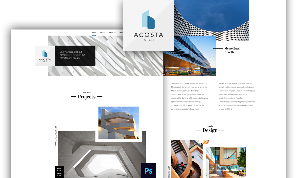 Acosta Arch template preview